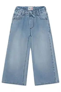 Wehkamp Noppies kids wide leg jeans medium blue denim aanbieding