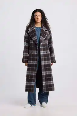 Wehkamp America Today wollen manteljas bruin aanbieding