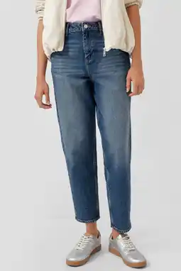 Wehkamp s.Oliver mom jeans dark blue denim aanbieding