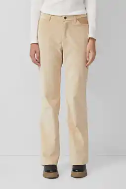 Wehkamp s.Oliver corduroy straight regularwaist casual broek beige aanbieding