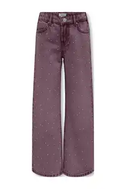 Wehkamp KIDS ONLY GIRL wide leg jeans paars aanbieding