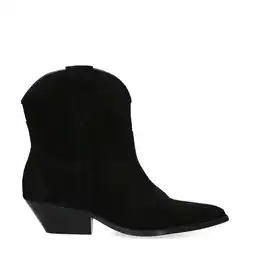 Wehkamp Sacha suède cowboylaarzen zwart aanbieding