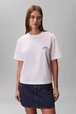 Wehkamp CALVIN KLEIN JEANS T-shirt wit aanbieding