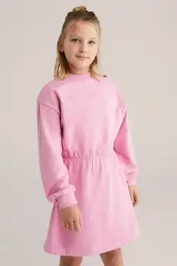 Wehkamp WE Fashion sweatjurk roze aanbieding
