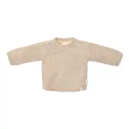Wehkamp Little Dutch gebreid vest met stippen beige aanbieding