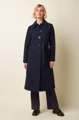 Wehkamp King Louie wollen manteljas donkerblauw aanbieding
