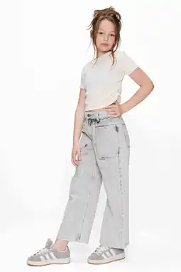 Wehkamp Retour Jeans T-shirt wit rib gebreid aanbieding