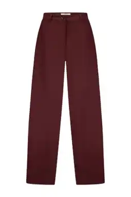 Wehkamp Circle of Trust wide leg regularwaist pantalon aubergine aanbieding