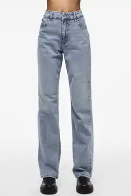 Wehkamp PIECES highwaist light blue denim aanbieding