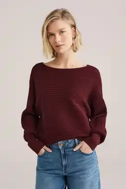 Wehkamp WE Fashion trui rib gebreid aanbieding