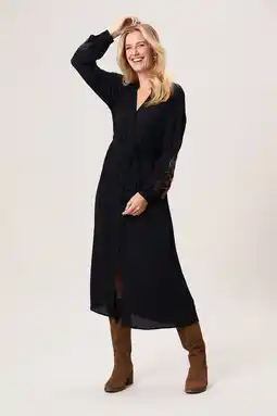 Wehkamp Miss Etam blousejurk zwart aanbieding