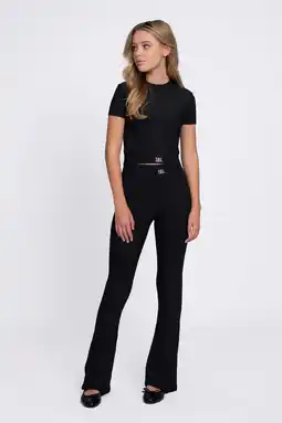 Wehkamp NIK&NIK flared broek zwart aanbieding