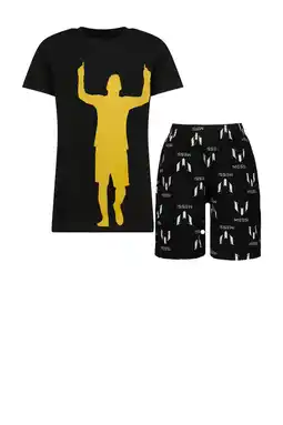 Wehkamp Messi shortama zwart/wit aanbieding