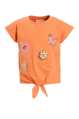 Wehkamp Orange Stars T-shirt met printopdruk oranje aanbieding