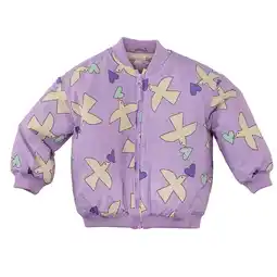 Wehkamp Z8 mini bomberjack Melis lila/lichtgeel aanbieding