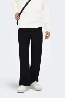 Wehkamp ONLY & SONS loose casual broek zwart aanbieding