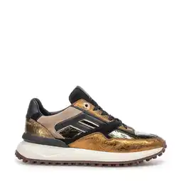 Wehkamp Floris van Bommel Noppi 36.14 leren sneakers brons aanbieding