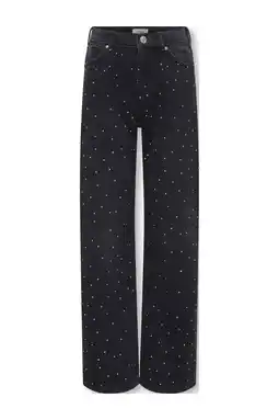 Wehkamp KIDS ONLY GIRL wide leg jeans black denim aanbieding