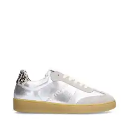 Wehkamp Manfield leren sneakers zilver aanbieding