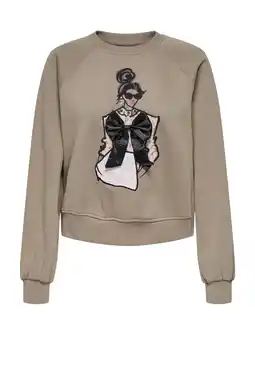 Wehkamp ONLY sweater bruin aanbieding