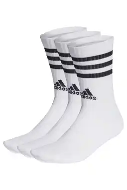 Wehkamp adidas Performance sportsokken - wit/zwart (set van 3) aanbieding