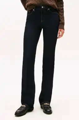 Wehkamp Tommy Hilfiger bootcut jeans dark blue denim aanbieding
