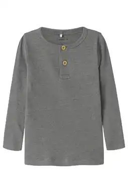 Wehkamp NAME IT MINI longsleeve NMFKAB grijs aanbieding