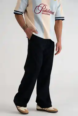 Wehkamp Prohibited SoHo Pleated Pants straight pantalon donkerblauw aanbieding