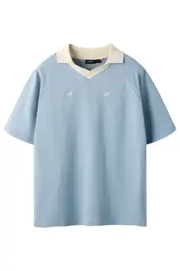 Wehkamp LMTD polo lichtblauw aanbieding