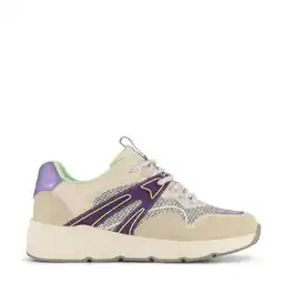 Wehkamp Graceland chunky sneakers beige/paars aanbieding