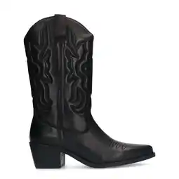 Wehkamp Manfield leren cowboy laarzen zwart aanbieding
