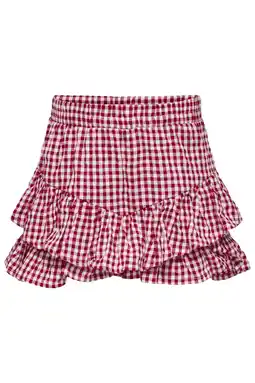Wehkamp KIDS ONLY MINI geruite skort rood aanbieding