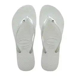 Wehkamp Havaianas Slim Crystal Sw II teenslippers wit aanbieding