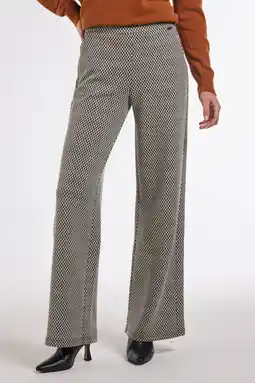 Wehkamp Didi wide leg regularwaist broek zwart aanbieding