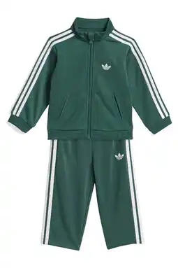 Wehkamp adidas Originals trainingspak Firebird groen aanbieding