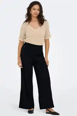 Wehkamp JDY straight fit broek zwart aanbieding