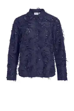 Wehkamp VILA blouse donkerblauw aanbieding
