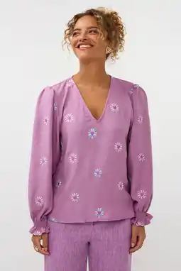 Wehkamp Ydence gebloemde blousetop roze aanbieding