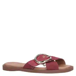 Wehkamp Manfield suède slippers rood aanbieding