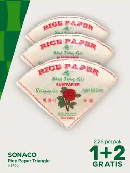 Amazing Oriëntal Sonaco Rice Paper Triangle aanbieding