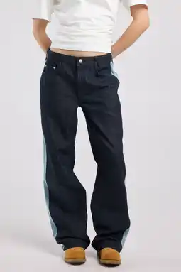 Wehkamp America Today wide leg jeans dark blue denim aanbieding
