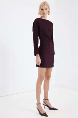 Wehkamp Mango mini jurk donkerrood aanbieding