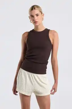 Wehkamp America Today pyjamashort - ecru aanbieding