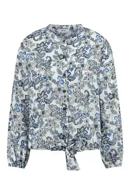 Wehkamp gardeur gebloemde blouse blauw aanbieding
