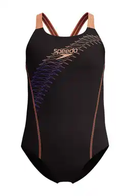 Wehkamp Speedo EnduraFlex sportbadpak Medley Medalist zwart/oranje aanbieding