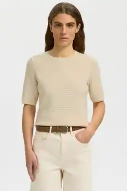 Wehkamp Selected top ecru gebreid aanbieding