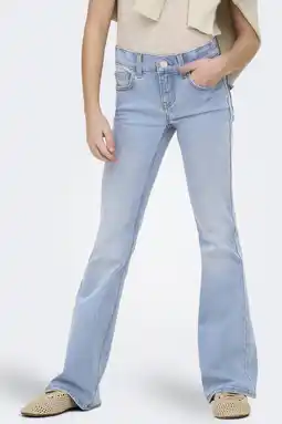 Wehkamp KIDS ONLY GIRL KOGPHOEBE flared jeans light blue denim aanbieding