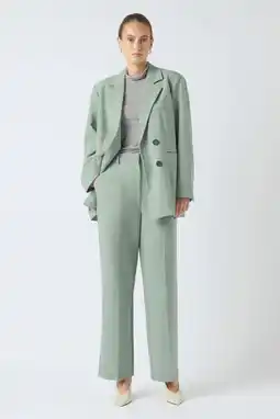 Wehkamp YAS oversized blazer mintgroen aanbieding