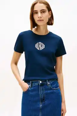 Wehkamp Tommy Hilfiger T-shirt marineblauw aanbieding