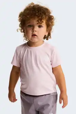 Wehkamp The North Face T-shirt + short roze/lila aanbieding